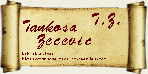 Tankosa Zečević vizit kartica